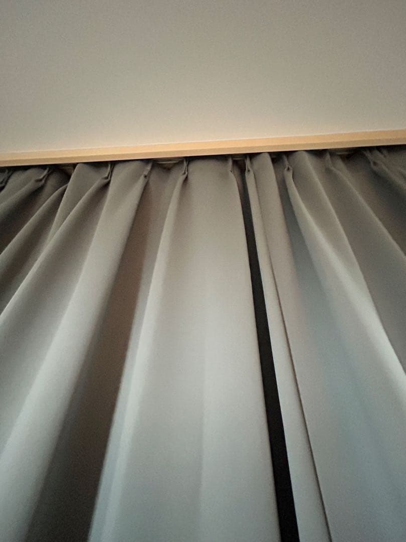 遮光 1級 スチールグレー　オーダーカーテン　幅248×丈236 ２枚