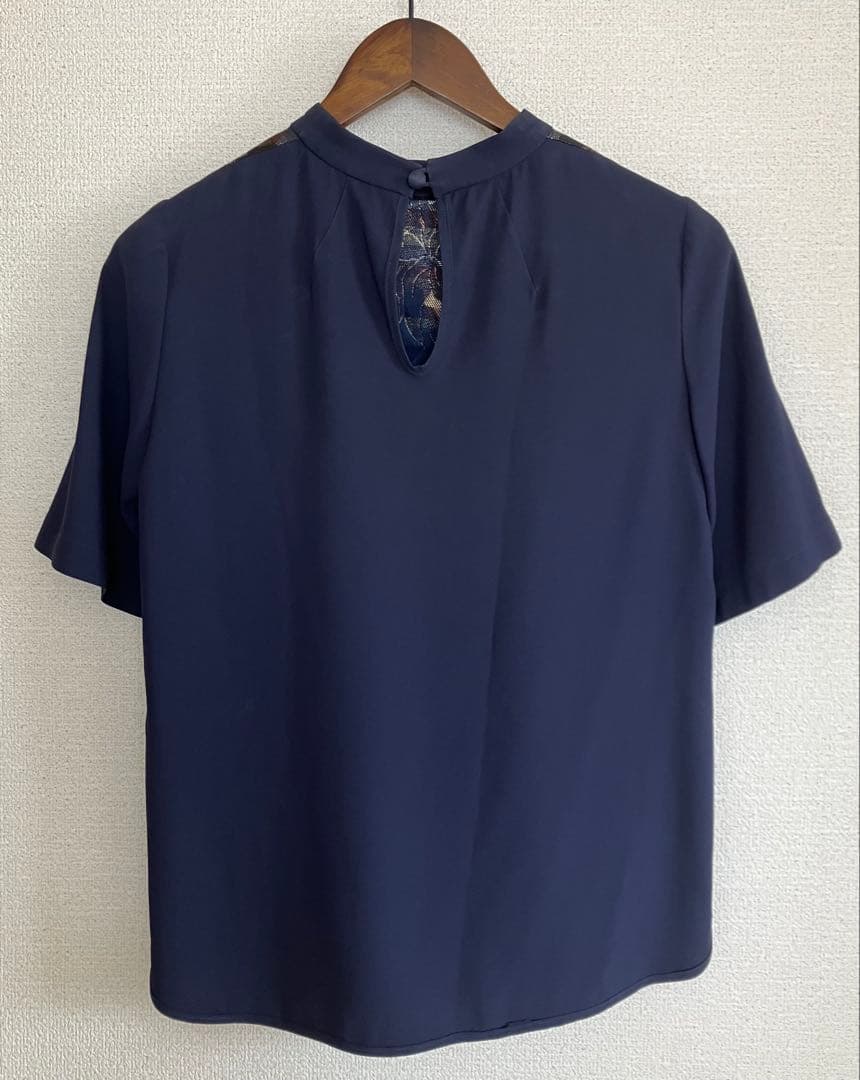 mame kurogouchi マメクロゴウチ ネイビー 半袖トップス