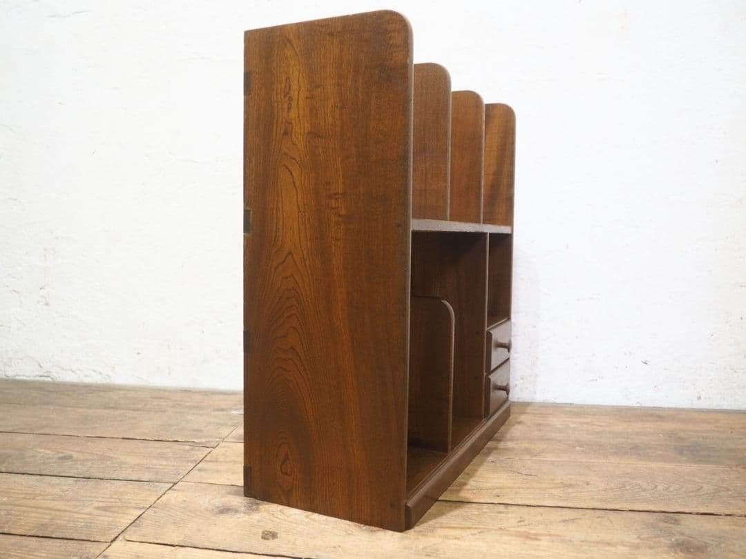 1106 レトロなブックラック　飾り棚　収納棚　本棚　本立て　小物入れ　ケース