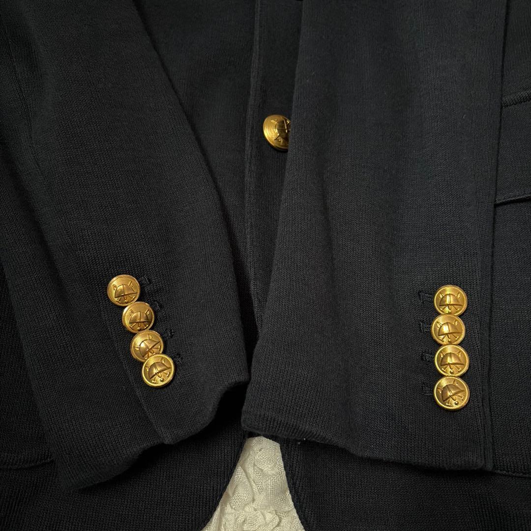 ポロラルフローレン　紺ブレ　ジャケット　金ボタン　ネイビー　ロゴ刺繍　サイズ4