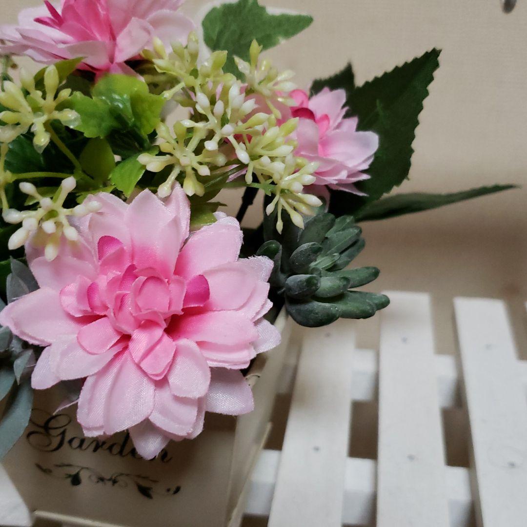 造花♪多肉植物と小花♪