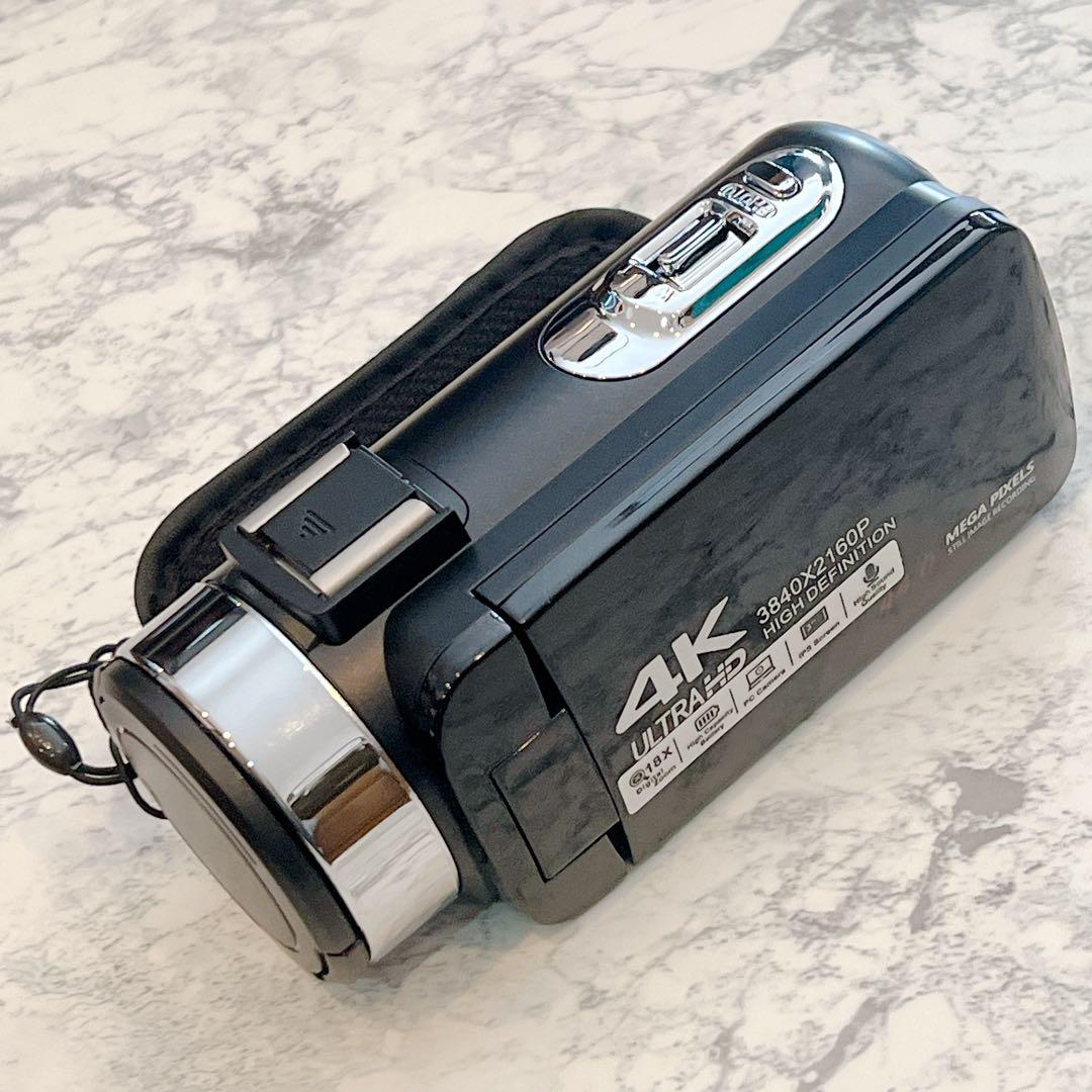 ❤️新品❤️ 4Kビデオカメラ 44MP IRナイトビジョン バッテリー2個
