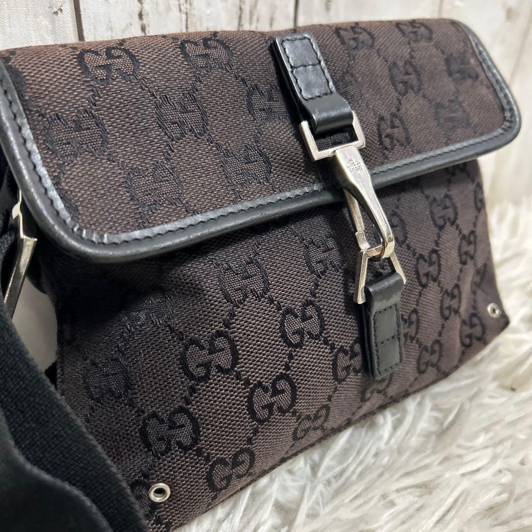 GUCCI GGキャンバス グッチ ウエストバッグ ボディバッグ ジャッキー