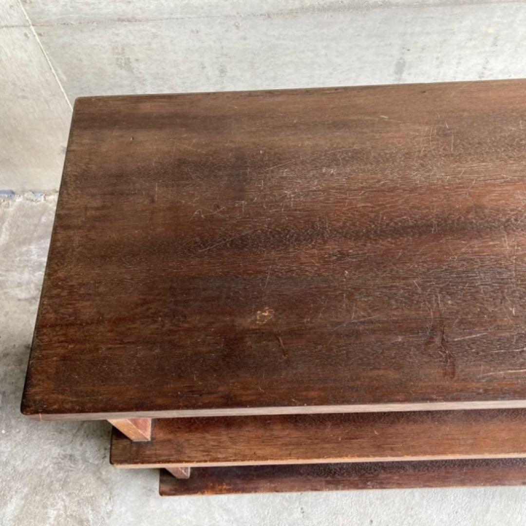 古い飾り棚 置物台 ラック シェルフ 展示 陳列 透かし 木製 家具 レトロ