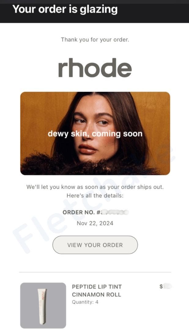 るいrhode skin Cinnamon Roll & toast