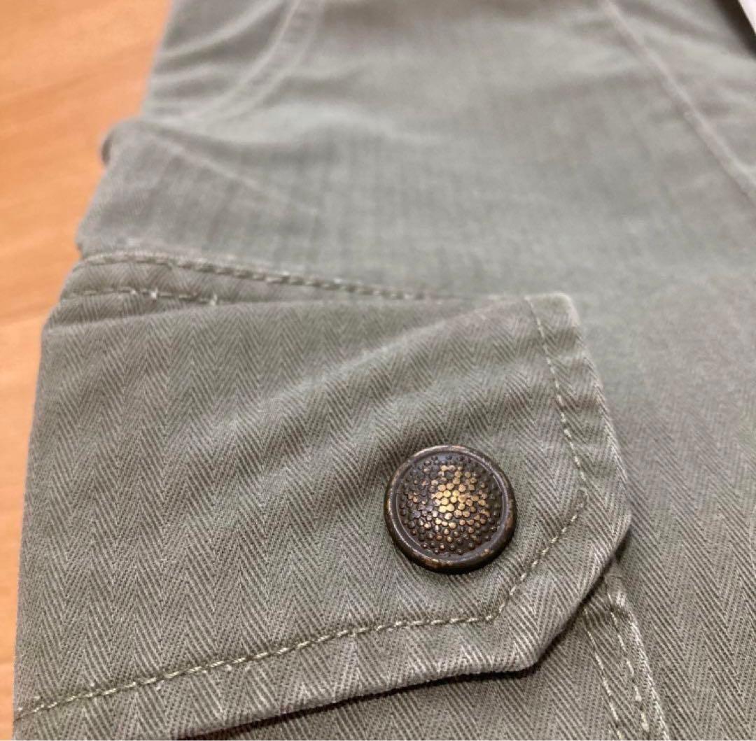 【新品未使用】ティッカ クロップドカーゴパンツ　現行 カーキ 日本製
