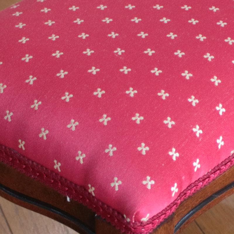 フットスツール レッド レトロ風 ヴィンテージ風 赤 222-1497-005