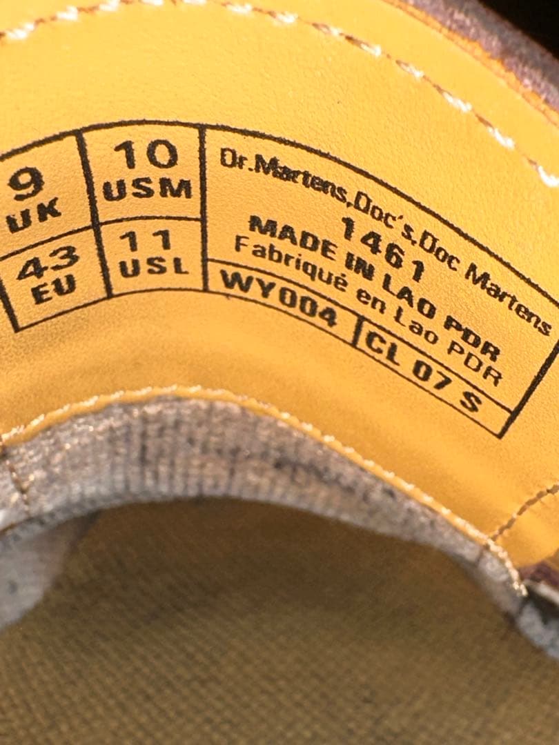 ドクターマーチン　27.5センチ　UK9 チェリーレッド