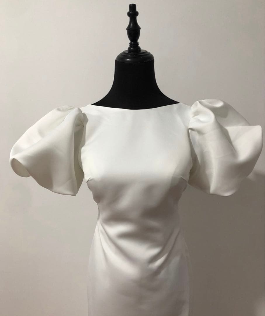 Dress Produce ウェディングドレス Sサイズ相当 パフ袖