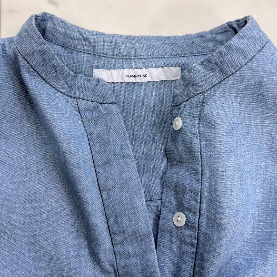 美品✨フレームワーク　ダンガリードロストシャツ　2025SS