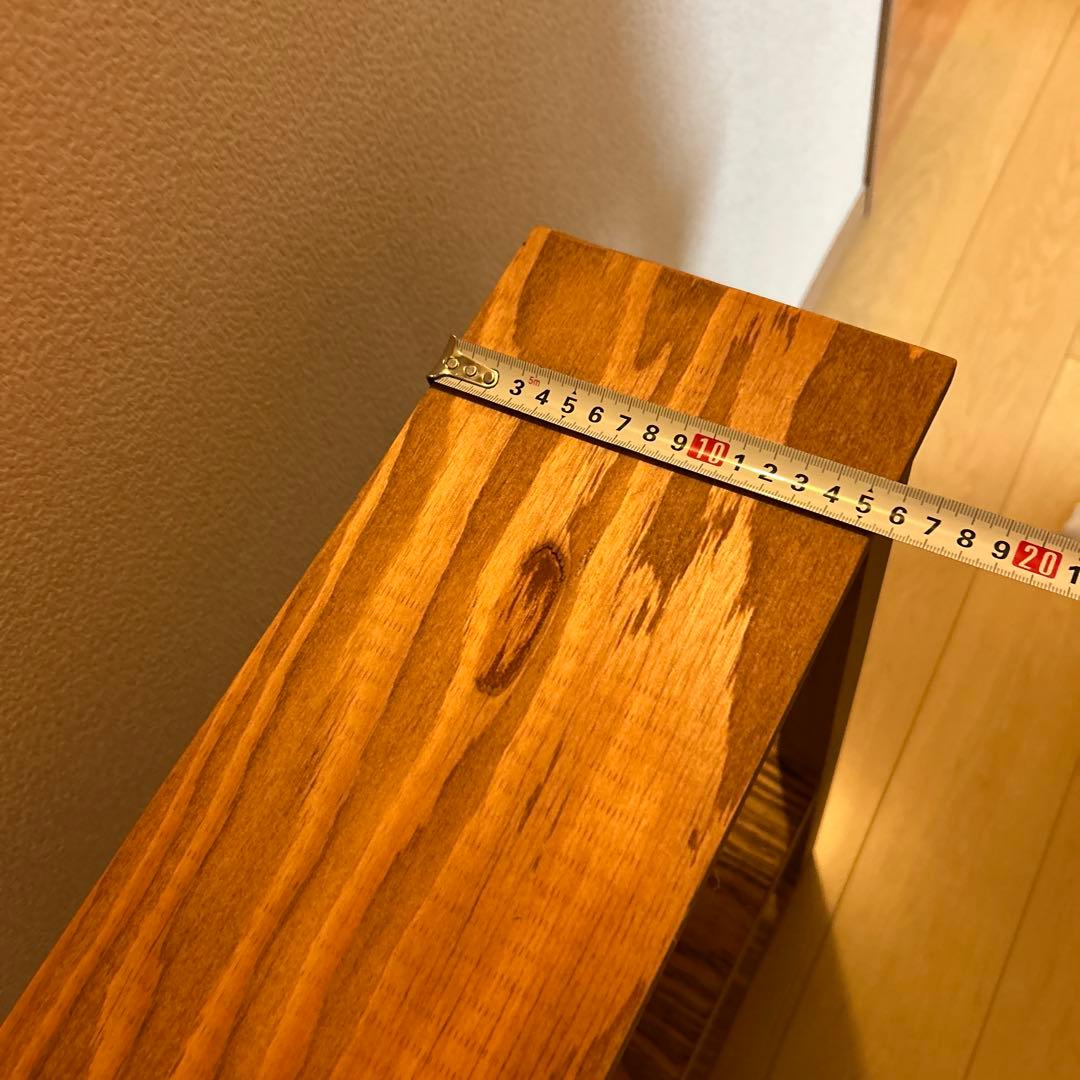 アンティーク風スリムラック　ハンドメイド　棚　飾り棚　木製家具