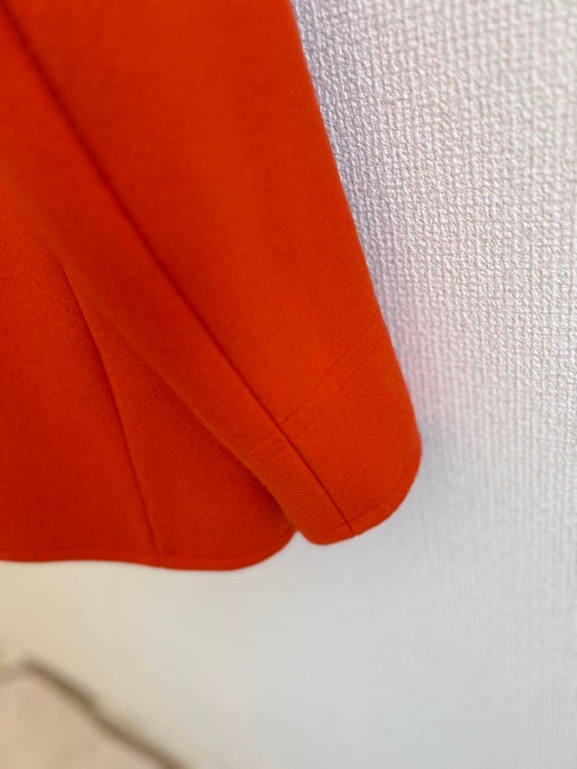 ✨極美品✨ORCIVAL オーシバルフード付きオレンジウールコート