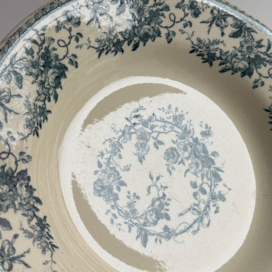 フランスアンティーク　Gien Bouquets de roses 深皿②