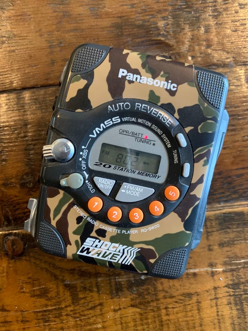 Panasonic SHOCK WAVE カセットプレーヤー　RQ-SW20