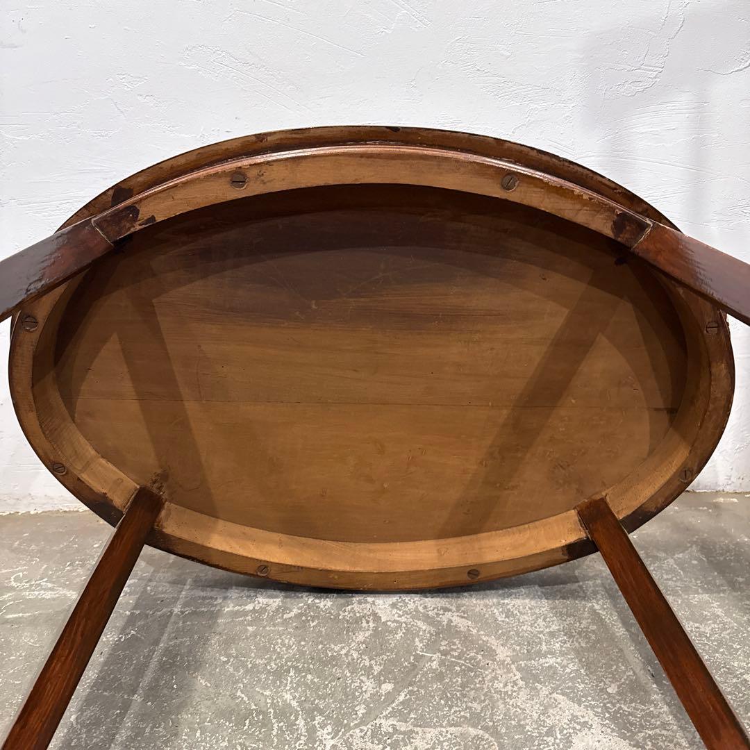 ykヴィンテージ　サイドテーブル　オーバルテーブル