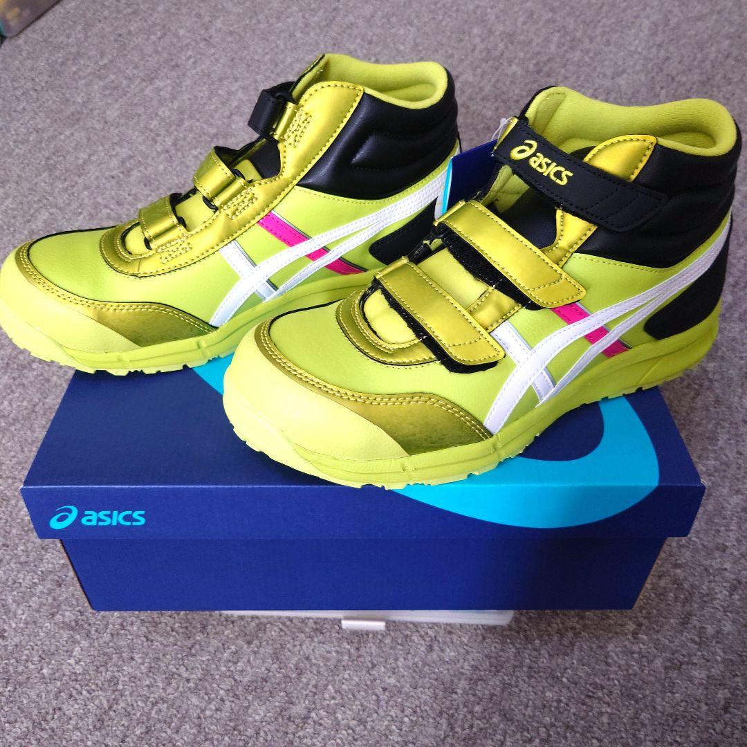 asics 20th 数量限定 安全靴イエロー/ホワイト/ ブラック/ゴールド