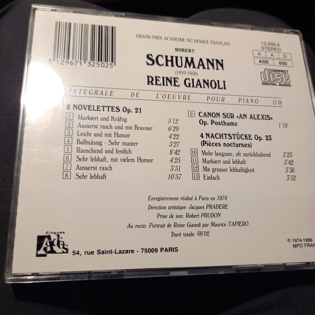 貴重❗レーヌ・ジャノーリ　シューマン