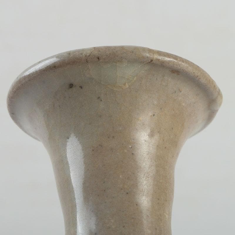 中国美術　磁州窯　鉄絵　魚藻文瓶　V　9366