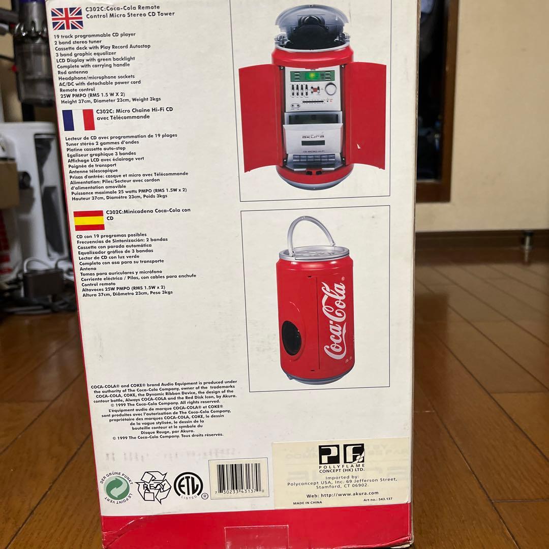 コカコーラ缶型　CD カセット　RADIO