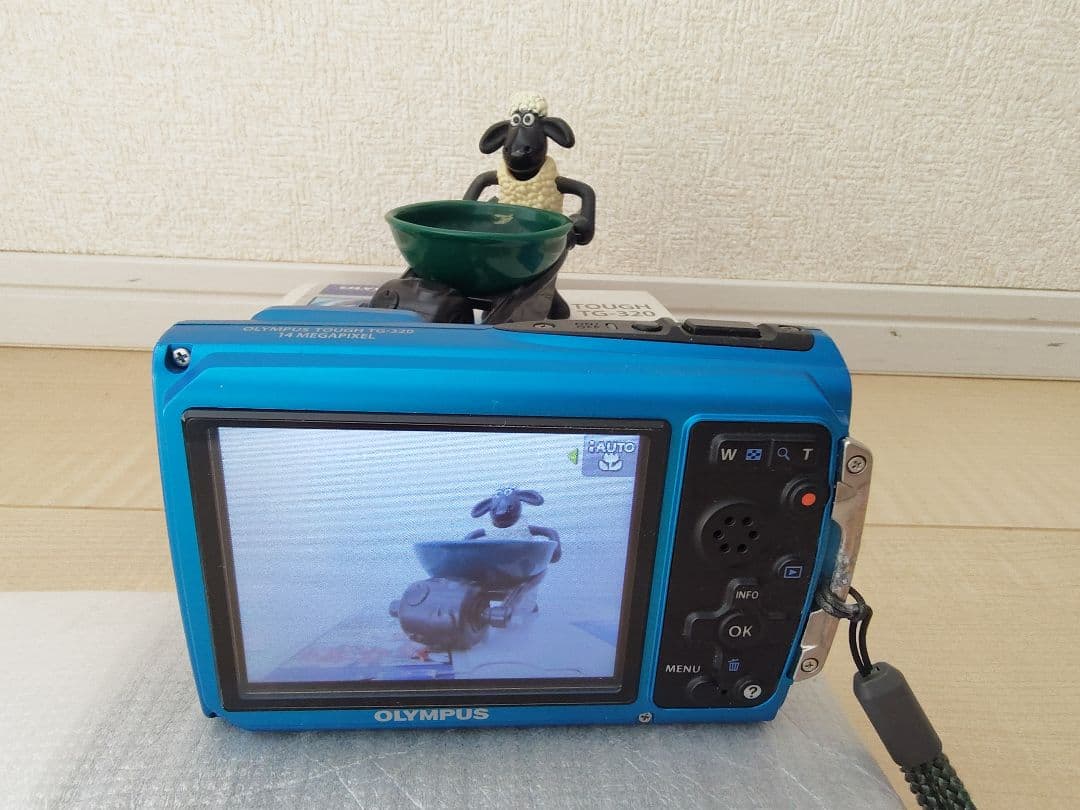 OLYMPUS TG-320 青 15m防水 付属品あり、オマケ付き