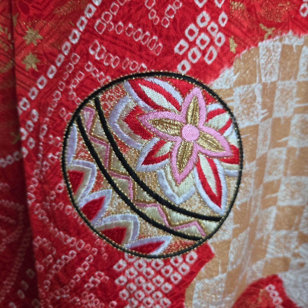 No60　正絹　女の子　お宮参り長襦袢付き　　産着　絞り