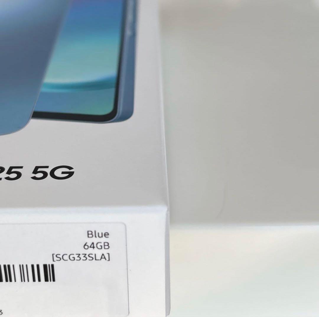 【新品】開封済 GALAXY A25 5G ブルー