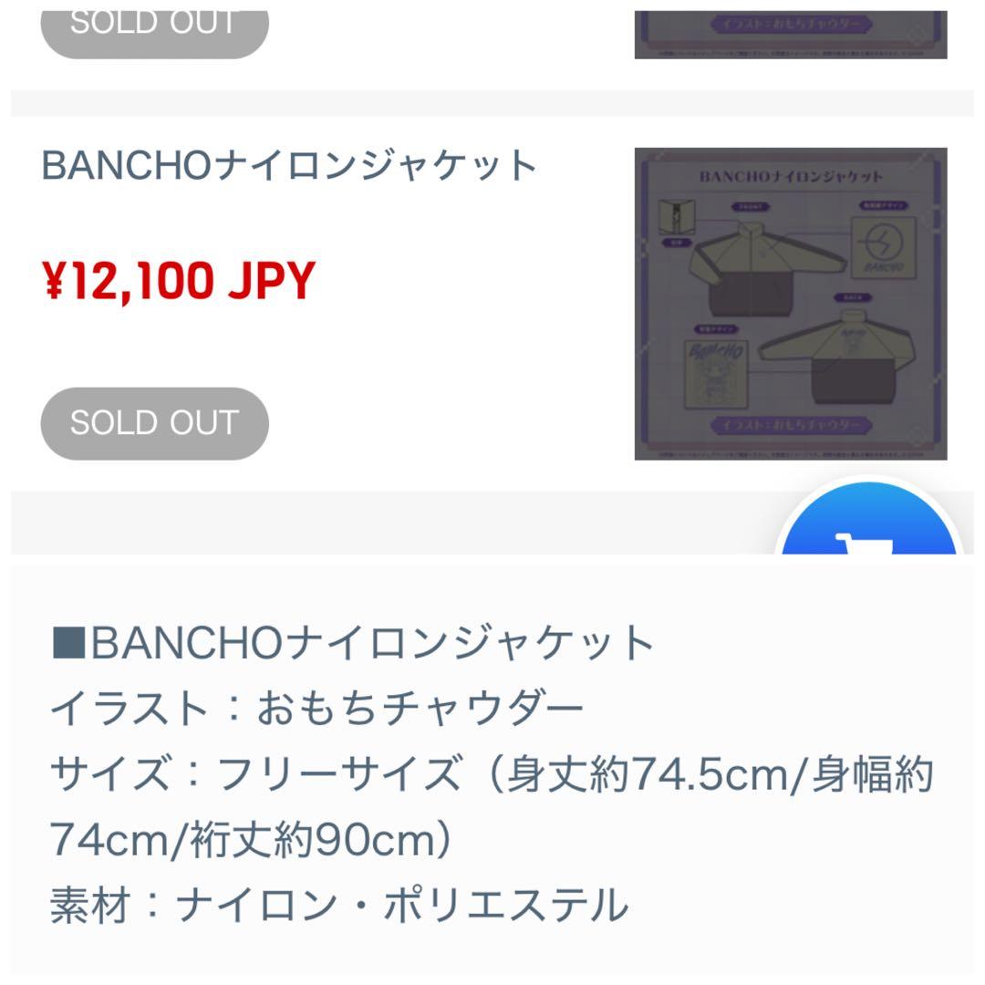 【新品未開封】轟はじめ 誕生日 記念2025 BANCHOナイロンジャケット