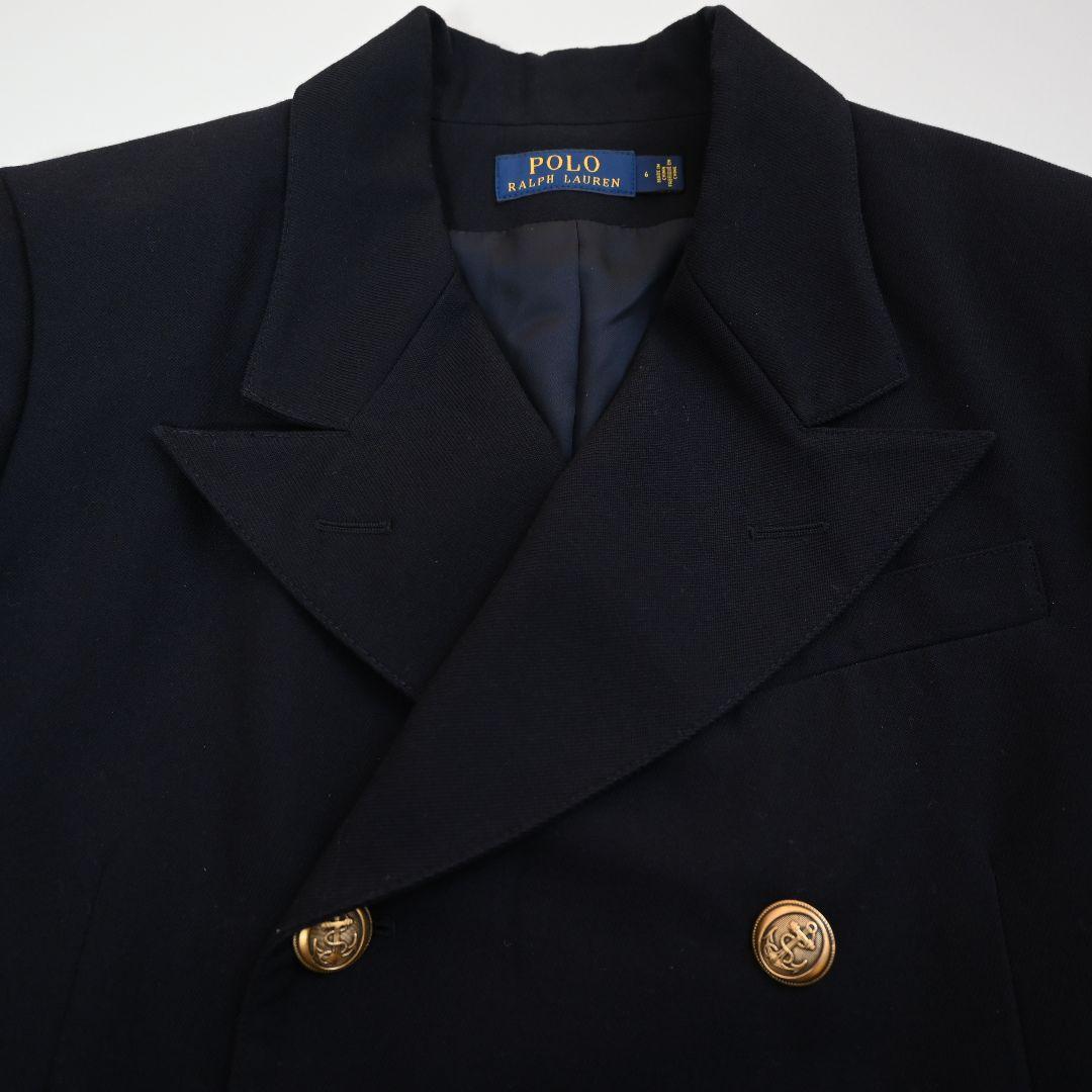 526★ POLO RALPH LAUREN 金ボタン 紺ブレザー ジャケット