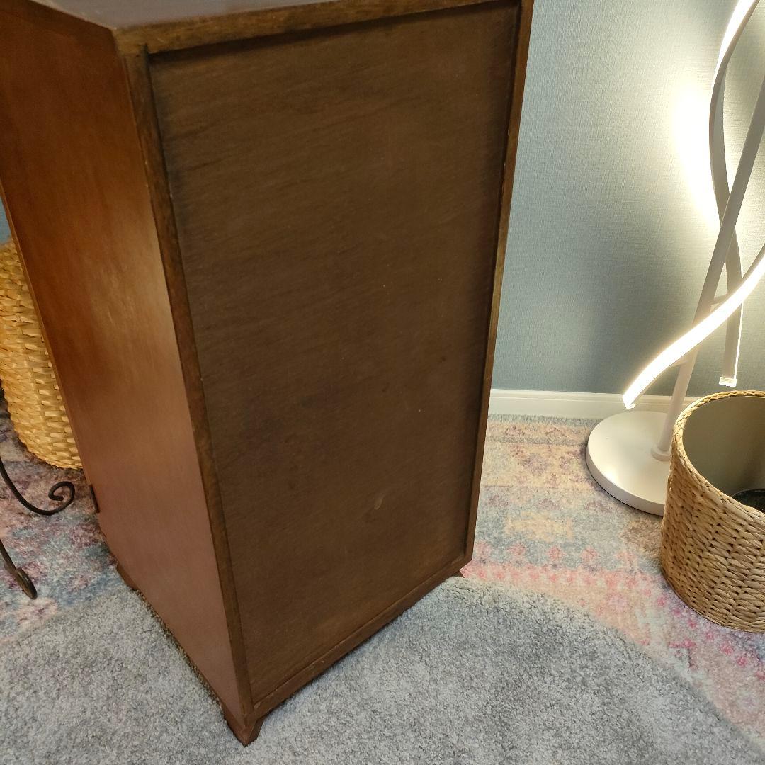 昭和レトロ LPレコード収納キャビネット ヴィンテージ木製ラック