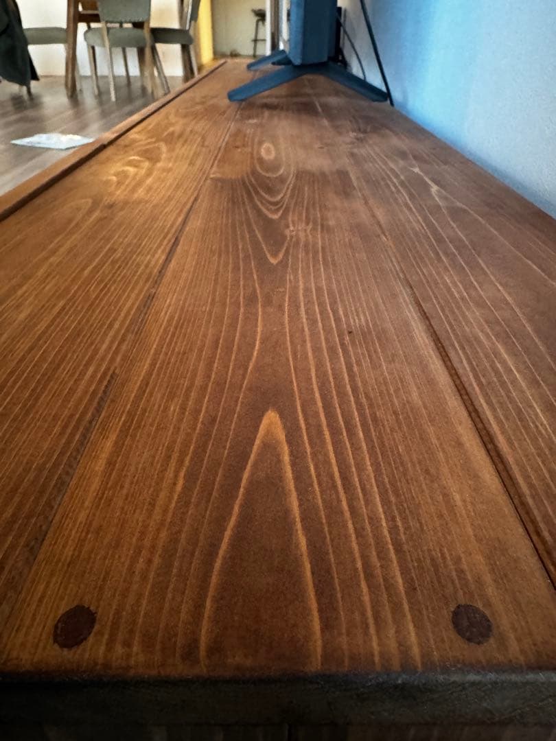 神マイケル様用⭐︎テレビボード200㎝ミディアムブラウン色 無垢材