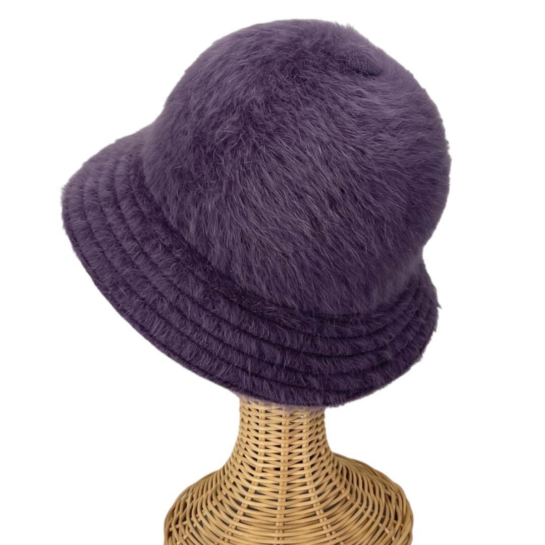 SALE❄️ラス1‼️KANGOL　ファーゴラ　ベル型　紫　XLサイズ　アンゴラ