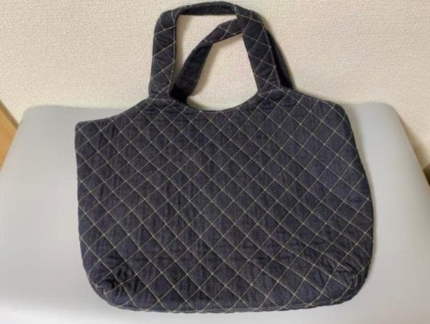 YVES SAINT LAURENT デニム キルティング トートバッグ ty