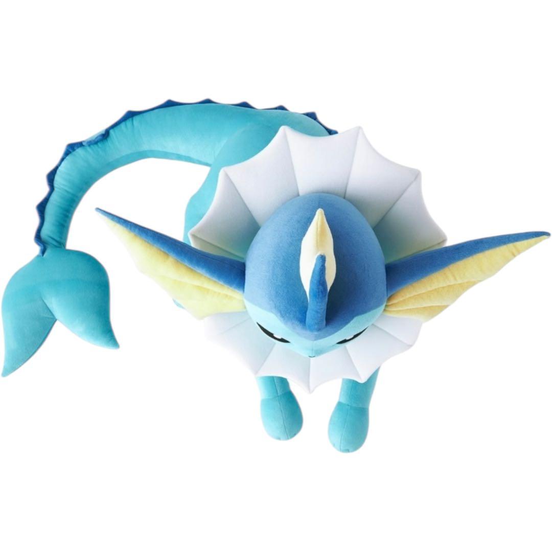 新品未開封 ポケモンセンター 等身大シャワーズ ぬいぐるみ　寝そべり