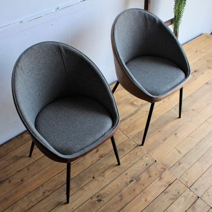 ラウンドシェル モダンチェア ダイニングチェア スチール脚 おしゃれ 椅子 家具