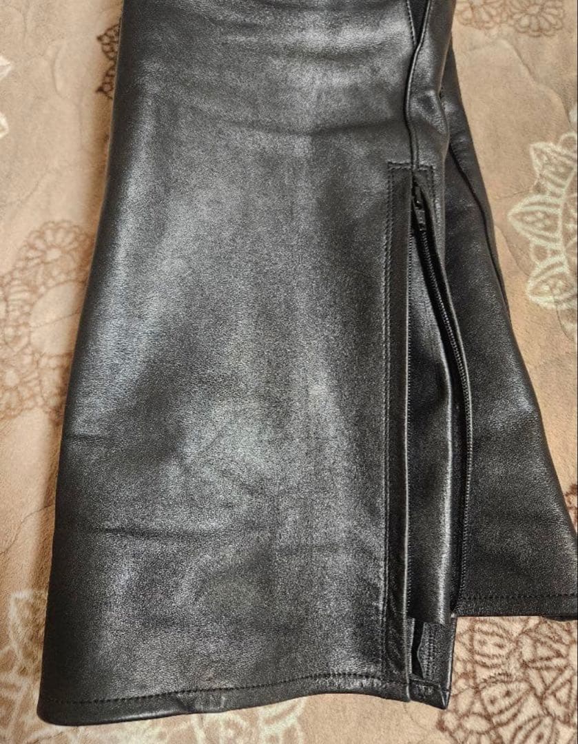 HYOD レザーパンツ スライダー付き 黒LL ブーツアウト