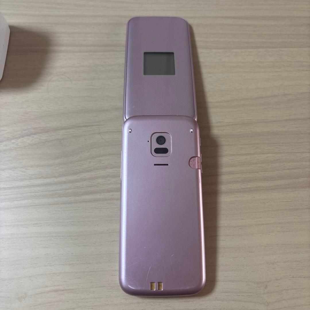 docomo F-01M ピンク 折りたたみ式 卓上フォルダー付き