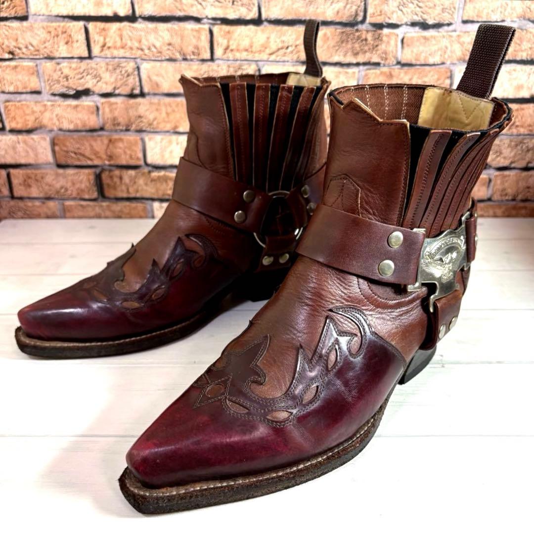 HARLEY-DAVIDSON■ウエスタンブーツ✨リング サイドゴア スチール