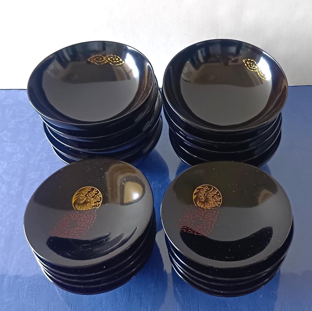 minehikaru 【沈金輪島塗】逸品［正月用品］　蓋付吸物椀10客