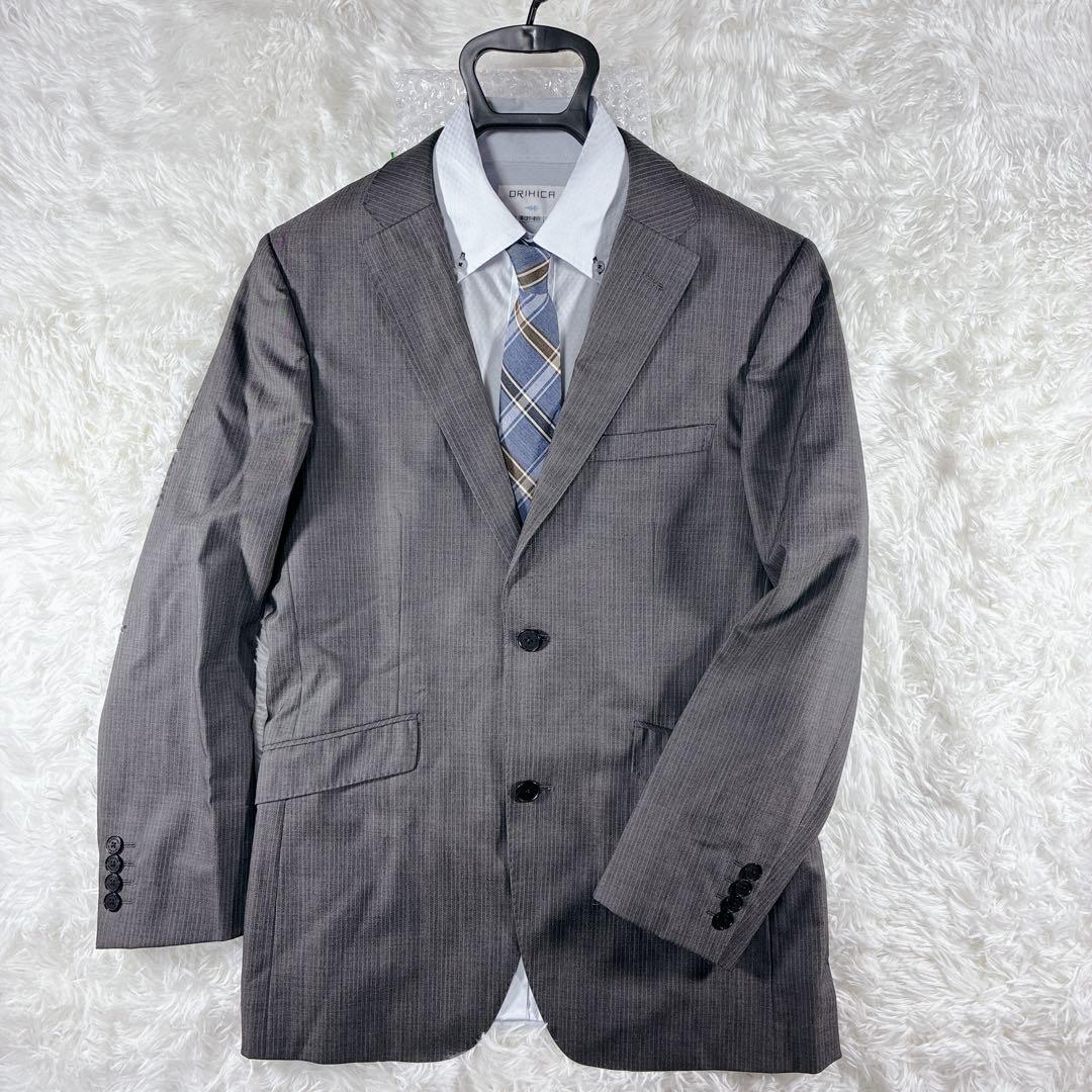 美品 バーバリーブラックレーベル グレー スーツ セットアップ 38R 日本製
