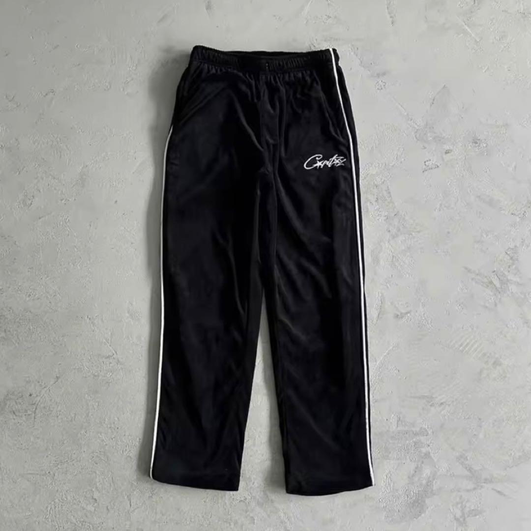 即日発送　corteiz セットアップ　ベロア　ブラック　 Mサイズ