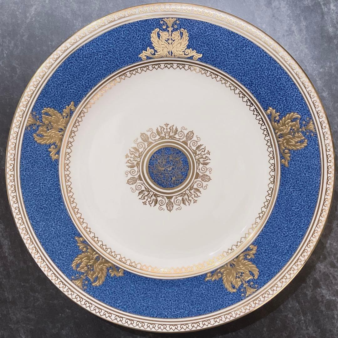 希少 ウェッジウッド コロンビア パウダーブルー プレート 17.5cm