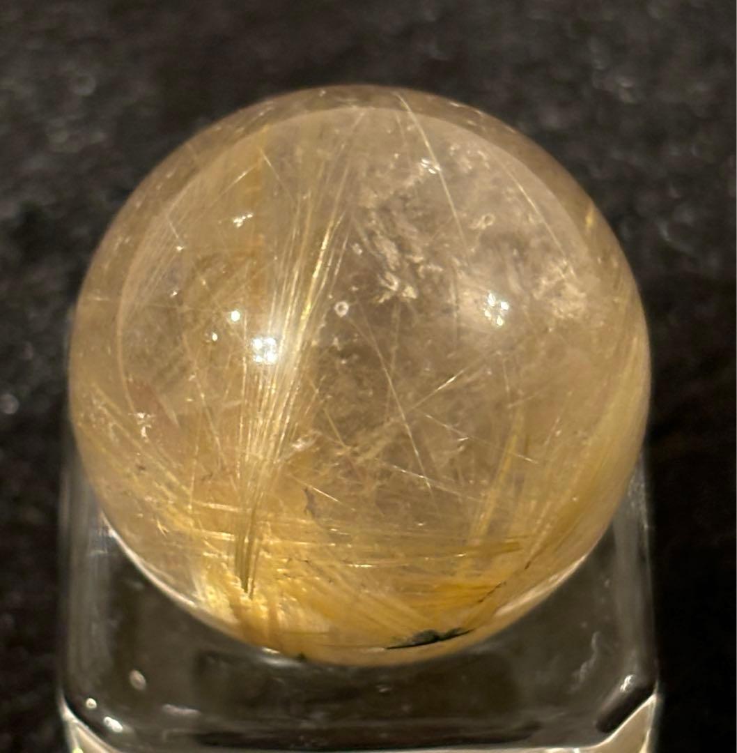 【金運、仕事運上昇】タイチンルチルスフィア⭐️台座付き R71