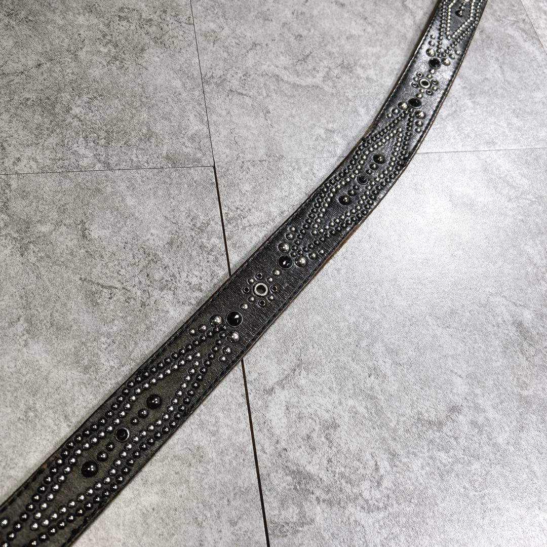 希少【TORNADO MART】スタッズレザーベルト/Y2K/opium/お兄系