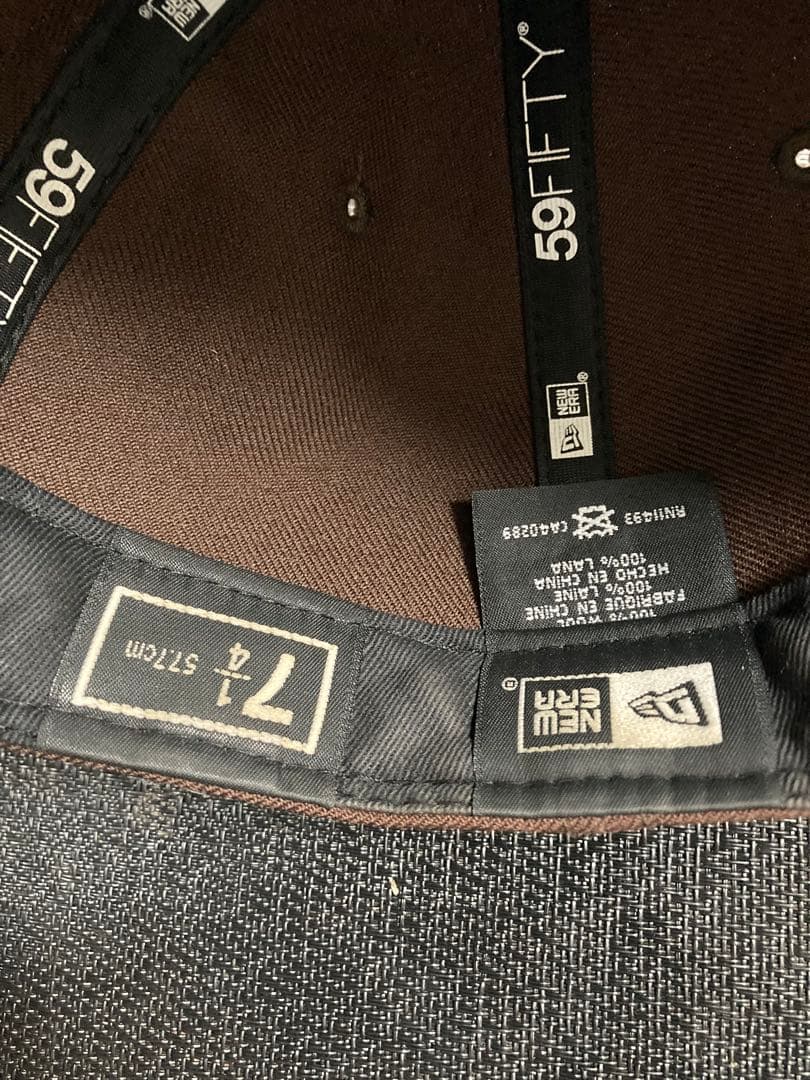 NEW ERA インディアンス　ブラウン 59FIFTY ベースボールキャップ