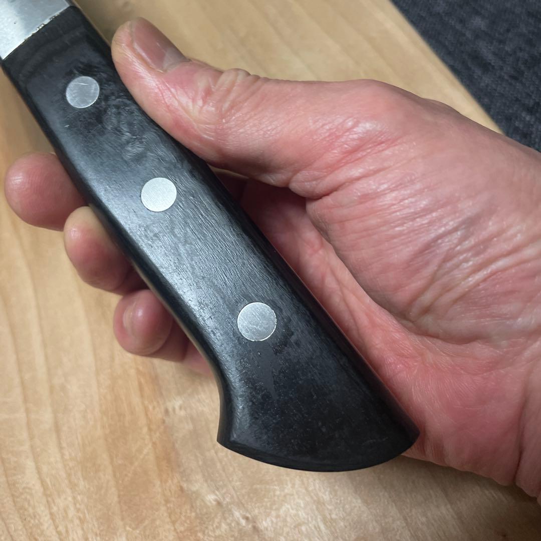 刀匠武蔵国光月作　日本鋼牛刀尺一