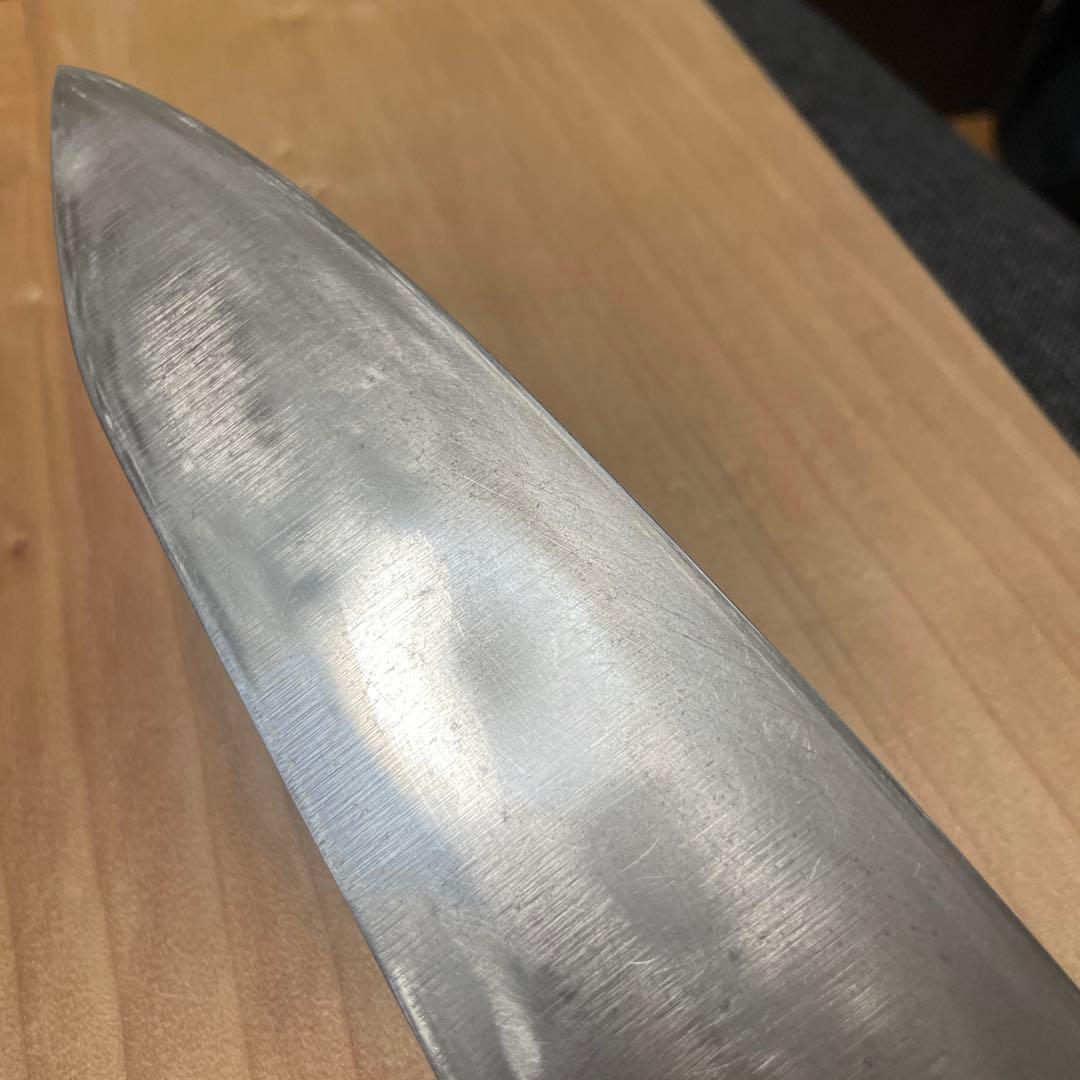 刀匠武蔵国光月作　日本鋼牛刀尺一