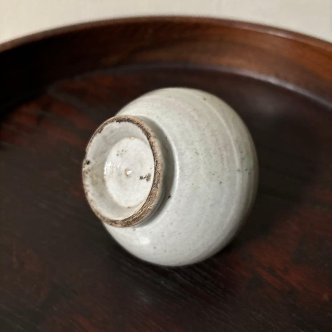 古伊万里染付油壷　⑤江戸時代　骨董　民芸　古道具　アンティーク　検:白洲正子李朝