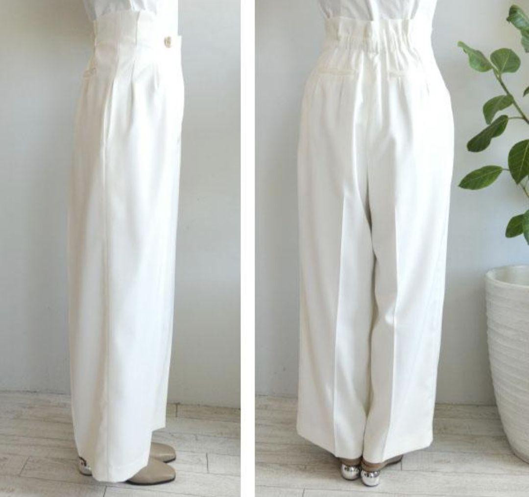 CELFORD　セルフォード　メタル釦ワイドパンツ