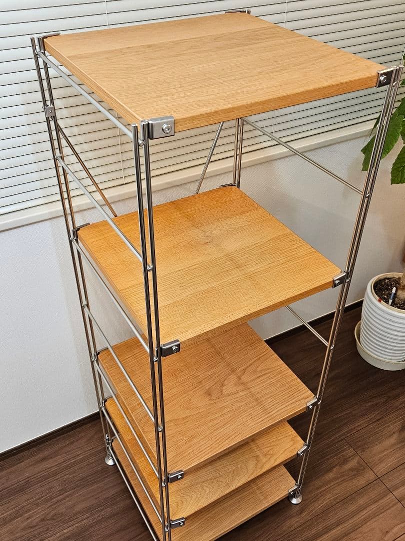 無印良品 ステンレスユニットシェルフ 120cm帆立 棚幅42cmタイプ