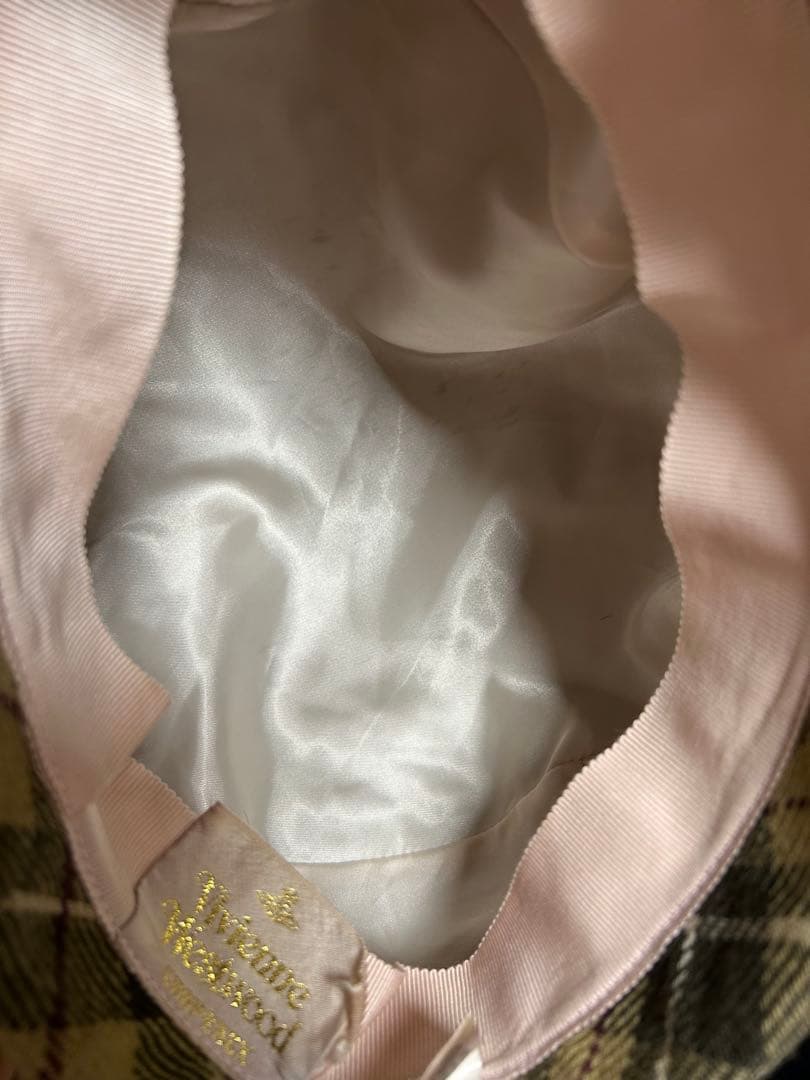 Vivienne Westwood チェック柄　ベレー帽　古着